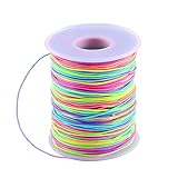 Elastische Faden Perlenschnur Gummiband Schmuckherstellung Schnur Gummikordel Regenbogen...