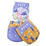 Yardwe 3 Stücke Stoffwindeln Stoff Pocket Windeln Stoff Pocket Windel Tpu
