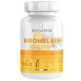 Bandini® Bromelain 1000mg (2500 F.I.P) | 180 magensaftresistente Kapseln |...