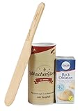 Hochwertiges Lebkuchen-Set | Original Lebkuchenglocke, Spatel & Backoblaten 4cm...