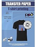 PPD 10xA4 Inkjet Premium Transferpapier für dunkles Textil, Bügeleisen und...