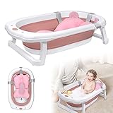 TRMLBE Baby Badewanne Faltbar 82x50cm Babywanne Kinderbadewanne PP+PTE Anti Rutsch...