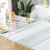 OstepDecor Glasklar 12x28 Folie geruchlos Tischfolie Tischdecke transparente durchsichtig...