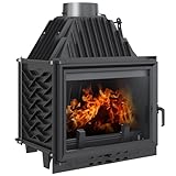 KRATKI Zuzia Eco Holzkamin Kamineinsatz mit Lufteinsatz Niedrigere C02-Emission BImSchV...