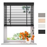 Raamdecoratie.com Radeco® Holzjalousie innen schwarz 75 x 130 cm, 50mm lamellen von...
