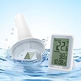 Kabelloses Pool-Thermometer, Schwimmendes Leicht Ablösbares Poolthermometer,...