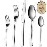 Bestdin Besteck Set 12 Personen, 60 teilig Edelstahl Besteckset, Essbesteck Set mit Messer...