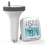 Newentor Funk Poolthermometer - 4-fach Wasserdicht - Antennen-Turbo durchdringt Wände...