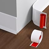 Flexible Sockelleiste, 10,2 cm x 1,8 m, Vinyl-Wandsockel mit breiterer, selbstklebender...