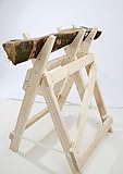 Profi-Sägebockbock - stabile Bauweise -Fichten / Tannen-Holz massiv - fertig...