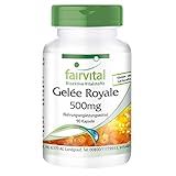 Fairvital | Gelée Royale 500mg - HOCHDOSIERT - 90 Kapseln - standardisiert auf...