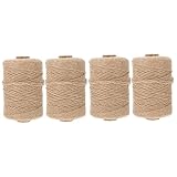 DOITOOL 4 Rollen Juteseil Zum Selbermachen Juteband Vintage-Dekor Geschenkverpackung...