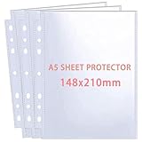 30 Pack 60 Taschen A5 Foto Hüllen für A5 2/3 Ringbuch, Transparente...