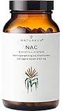 Naturkur® NAC 800 mg - 240 Kapseln im Apothekerglas - Vegan, Laborgeprüft, ohne...