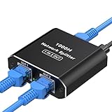 VPFET LAN Splitter 1 auf 2 High Speed 1000Mbps Netzwerk Splitter 1 to 2 RJ45 LAN...