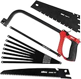 AIRAJ Metallsäge-Set, Bügelsägen mit 9 Austauschbarer Klinge,250MM Astsäge, 300MM...