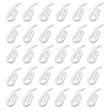 CZ Store Vorhanghaken aus Kunststoff | 100-Pack | 28 x 12 mm Weiße Clip-Halter für...