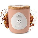 POTLUCK | Chili Salz | Speisesalz-Zubereitung im Keramiktopf | 100 g | Vegan, glutenfrei...