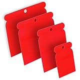 HELPMATE - Malerspachtel aus Kunststoff - 4 teiliger Flächenspachtelsatz für präzises...