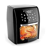 Digitale Heißluftfritteuse mit Drehspieß, Dörrgerät, Heißluftofen, Braten, Dörren,...