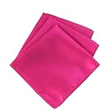 Elina 's100 Hochzeit 30,5 x 30,5 cm quadratisch Satin Serviette oder Taschentuch für...