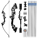 REAWOW Pfeil und Bogen Set Recurvebogen Set Erwachsene 30/40LBS Bogenschießen 51'...