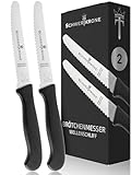 Schwertkrone Tomatenmesser Tafelmesser Brötchenmesser Gemüsemesser schwarz (2)