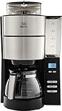 Melitta AromaFresh 1021-01 Filter-Kaffeemaschine mit integriertem Mahlwerk, ca. 10 Tassen,...