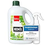 Natura Germania® Neemöl 1000ml mit Waschnußextrakt mit Sprühflasche - Ergibt 100 Liter...