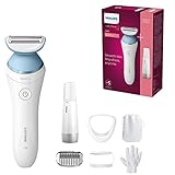 Philips Lady Shaver Series 8000 – Kabelloser Nass- Trockenrasierer inkl. 5...