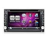 Mit Kamera, Doppel-DIN, 15,7 cm (6,2 Zoll), GPS-Navigation, im Armaturenbrett, DVD-Player,...