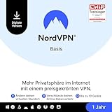NordVPN Basis, 10 Geräte, 1 Jahr, Premium-VPN-Software, Digitaler Code [Bundle]