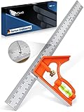 ATLAS ARMAND® Anschlagwinkel 300mm + 3er Lochreihe [erweiterte Schreinerwinkel...