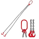 Lfhelper Kettengehänge Anschlagkette 2m 2 Strang Krangehänge Ø8mm Krankette...