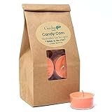 Candy Corn – 12 Stück – Soja-Teelichter – Orangen-Teelichter – stark duftend –...