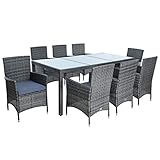 ESTEXO Polyrattan Sitzgruppe Gartenmöbel Set 8 Personen Rattanmöbel Gartenset...
