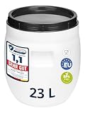Garronda 23 Liter BPA-freies Fass und Futtertonne, Weithalsfass, Wassertank und Behälter...