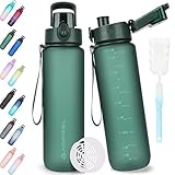 AOPREL Trinkflasche 1l, Trinkflasche Sport Tritan & BPA-Frei Wasserflasche Mit Filter und...