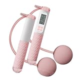 Fitness-Springseil, digitales Zählen, gewichtetes Springseil mit rutschfestem Griff für...