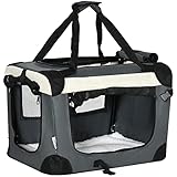 PawHut Hundebox faltbar Hundetasche Transporttasche mit Kissen 50,5 x 33,5 x 35...