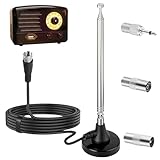 DAB UKW FM Radio Antenne, Radio Antenne mit Magnetfuß 3M Verlängerungskabel, Digitales...