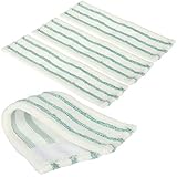 com-four® 4X Ersatz-Wischtuch für Bodenwischer - Mikrofaser Ersatz-Tuch für Wischmopp -...