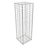 Wiltec Gabione 100 x 30 x 30 cm aus Drahtgitter, feuerverzinkter Gabionenzaun,...