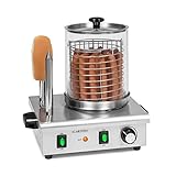 Klarstein Wurstfabrik Pro 550 Hot Dog Maker, 550 Watt, 2 Heizspieße, Temperaturregler...