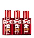Alpecin Doppel-Effekt Coffein-Shampoo, 3 x 200 ml - Gegen erblich bedingten Haarausfall...