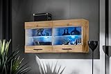 Komodee, Vitrine Schrank Savona, Wotan/Wotan, Breite 100cm x Höhe 50cm x Tiefe...