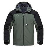 Rdruko Softshelljacke Herren Wasserdicht Funktionsjacke Fleece Gefüttert Jacke Winter...