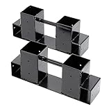 Wiltec Holzstapelhilfe für Kaminholz im 2er Set, 335 x 85 x 130 mm, Brennholz...