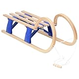 vidaXL Klappschlitten Rodel Schneeschlitten Rodelschlitten Klapprodel Hörnerrodel mit...