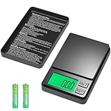 Feinwaage 0.01 g/1000 g, Multifunktions Taschenwaage Gramm Waage, Tragbare Klein...